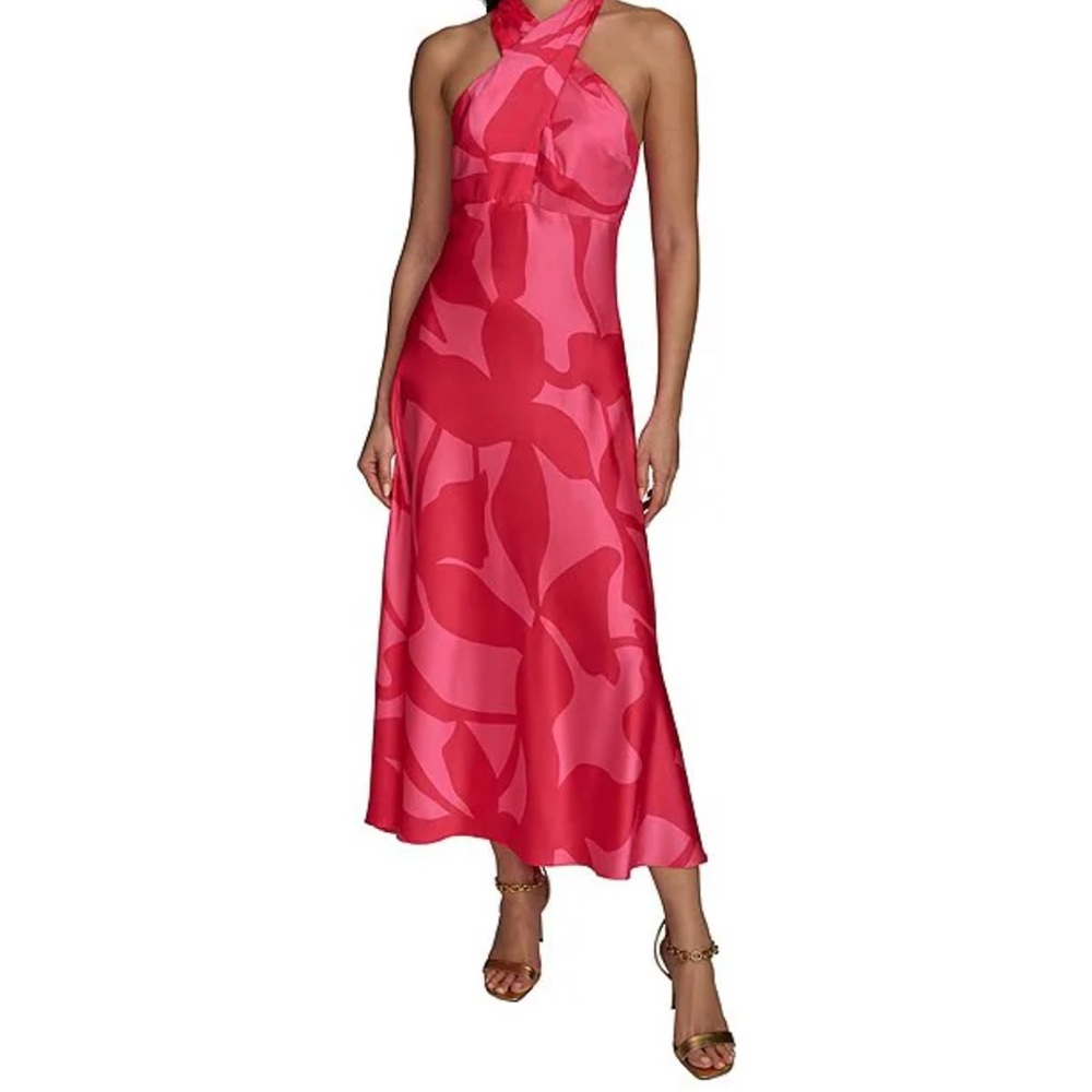 Donna Karan Pink Maxi Dress